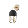 Mitzi Haley Aged Brass/black 5.5W x 13.5H Wall Sconce