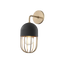 Mitzi Haley Aged Brass/black 5.5W x 13.5H Wall Sconce