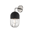 Mitzi Haley Polished Nickel/black 5.5W x 13.5H Wall Sconce
