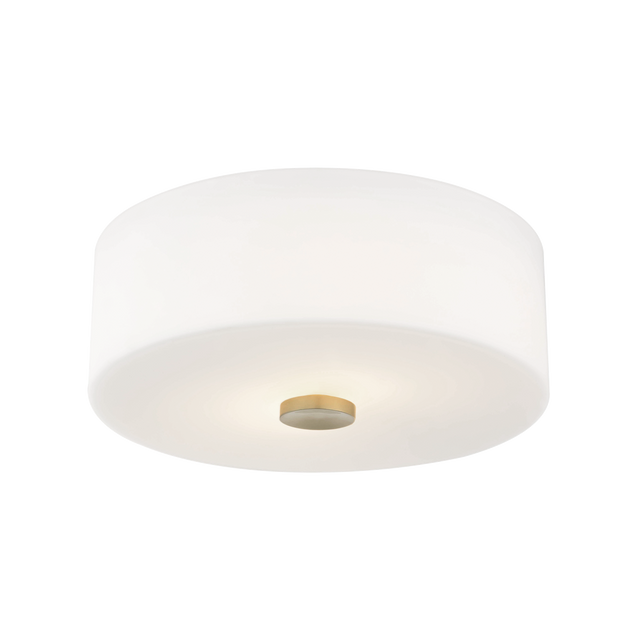Mitzi Sophie Aged Brass 11.75W x 4.5H Flush Mount