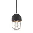 Mitzi Haley Polished Nickel/black 5.5W x 9.75H Pendant