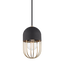 Mitzi Haley Aged Brass/black 5.5W x 9.75H Pendant