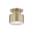 Mitzi Nora Aged Brass 5.25W x 5.25H Semi-Flush Mount