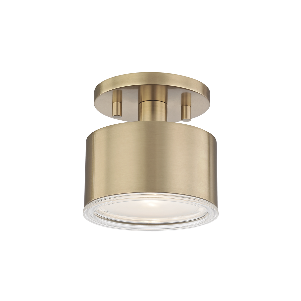 Mitzi Nora Aged Brass 5.25W x 5.25H Semi-Flush Mount