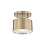 Mitzi Nora Aged Brass 5.25W x 5.25H Semi-Flush Mount