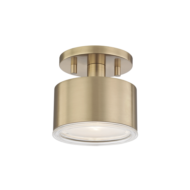 Mitzi Nora Aged Brass 5.25W x 5.25H Semi-Flush Mount