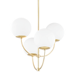 Mitzi Carrie Aged Brass 29.75W x 27.5H Chandelier