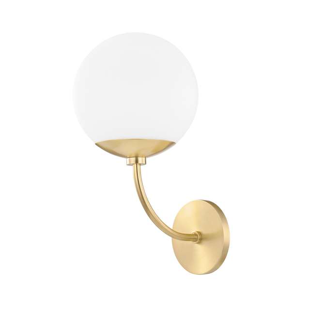 Mitzi Carrie Aged Brass 7.5W x 14.75H Wall Sconce