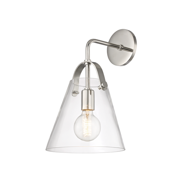 Mitzi Karin Polished Nickel 8.75W x 15.25H Wall Sconce