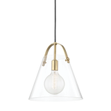 Mitzi Karin Aged Brass 12.75W x 13.75H Pendant