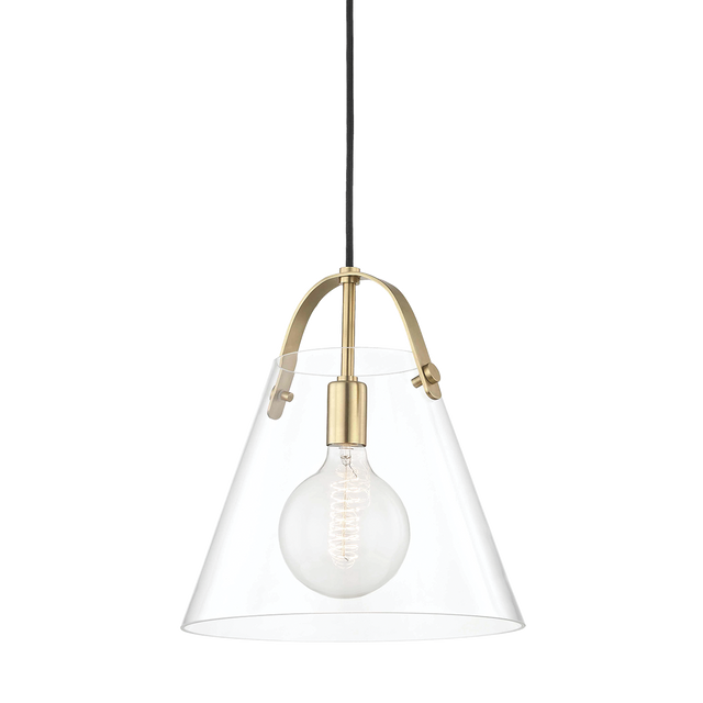 Mitzi Karin Aged Brass 12.75W x 13.75H Pendant
