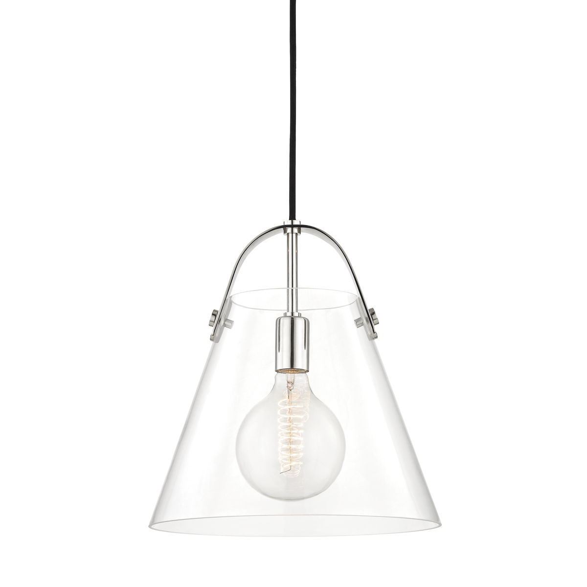 Mitzi Karin Polished Nickel 12.75W x 13.75H Pendant