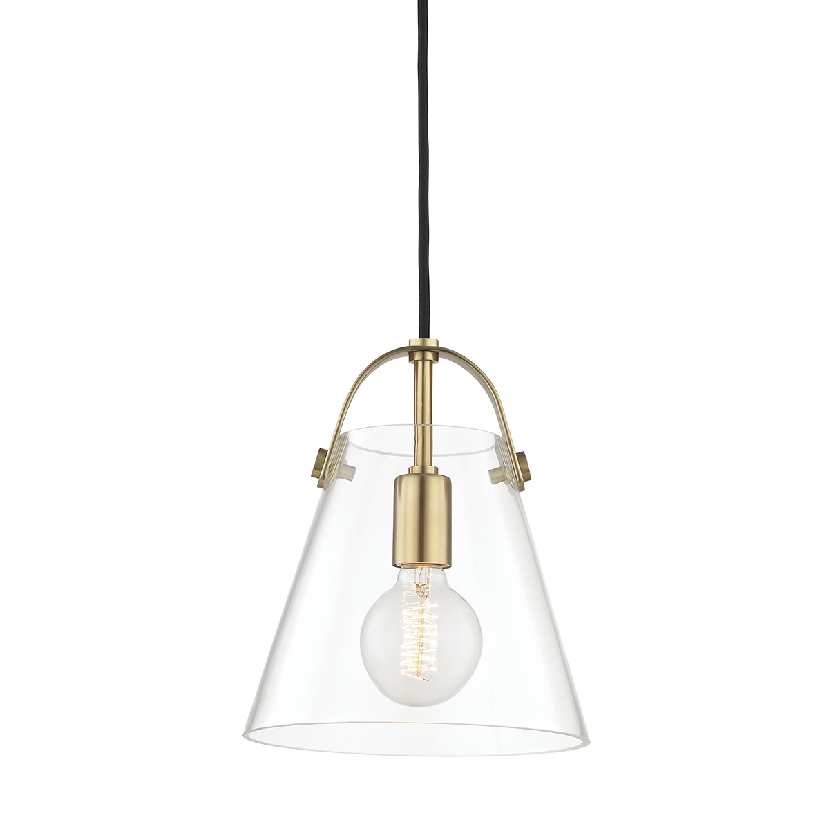 Mitzi Karin Aged Brass 9W x 10.5H Pendant