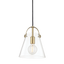 Mitzi Karin Aged Brass 9W x 10.5H Pendant