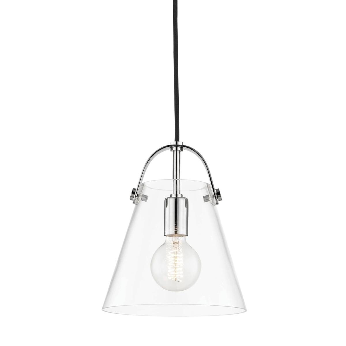 Mitzi Karin Polished Nickel 9W x 10.5H Pendant