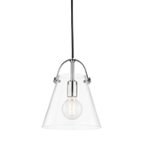 Mitzi Karin Polished Nickel 9W x 10.5H Pendant