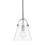 Mitzi Karin Polished Nickel 9W x 10.5H Pendant