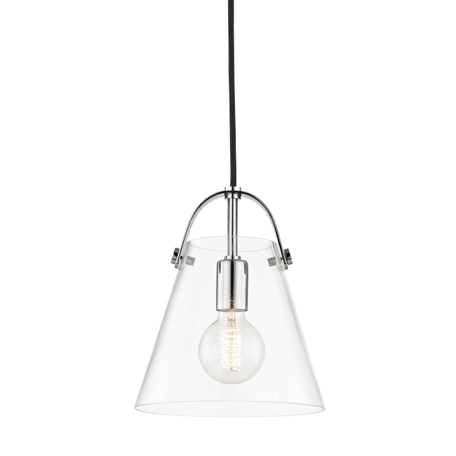 Mitzi Karin Polished Nickel 9W x 10.5H Pendant