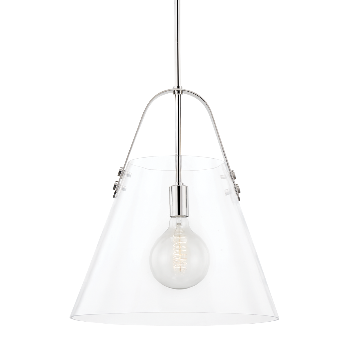 Mitzi Karin Polished Nickel 17W x 19H Pendant