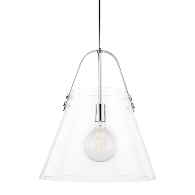 Mitzi Karin Polished Nickel 17W x 19H Pendant