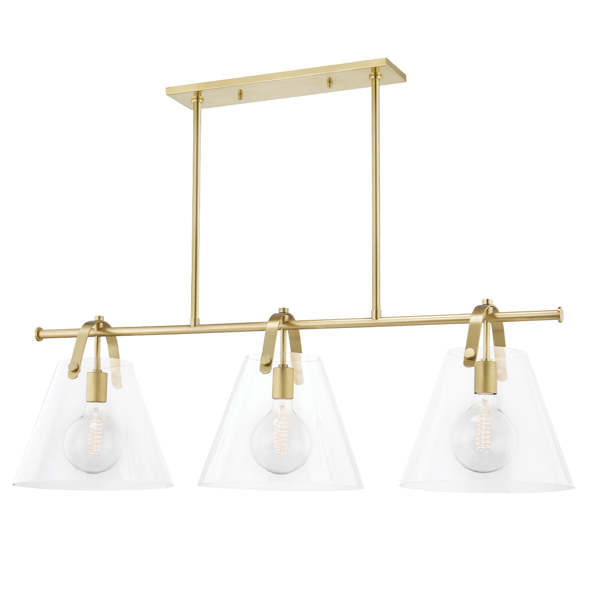 Mitzi Karin Aged Brass 44W x 13.75H Trim