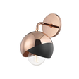 Mitzi Emma Polished Copper/black 6W x 11.5H Wall Sconce