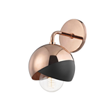 Mitzi Emma Polished Copper/black 6W x 11.5H Wall Sconce