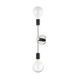 Mitzi Astrid Polished Nickel/black 4.75W x 18H Wall Sconce