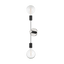 Mitzi Astrid Polished Nickel/black 4.75W x 18H Wall Sconce