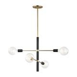 Mitzi Astrid Aged Brass/black 24W x 20H Chandelier