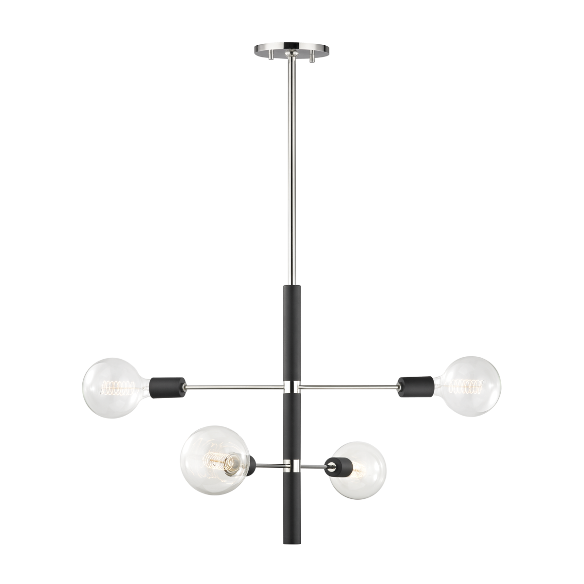 Mitzi Astrid Polished Nickel/black 24W x 20H Chandelier