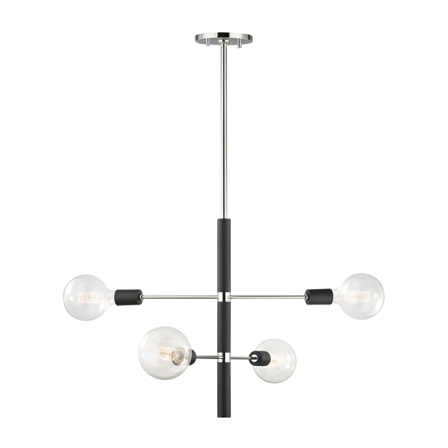 Mitzi Astrid Polished Nickel/black 24W x 20H Chandelier
