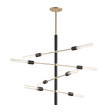 Mitzi Astrid Aged Brass/black 28W x 32.25H Chandelier