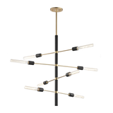 Mitzi Astrid Aged Brass/black 28W x 32.25H Chandelier