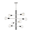 Mitzi Astrid Polished Nickel/black 28W x 32.25H Chandelier