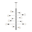 Mitzi Astrid Polished Nickel/black 36W x 44.5H Chandelier