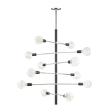 Mitzi Astrid Polished Nickel/black 36W x 44.5H Chandelier