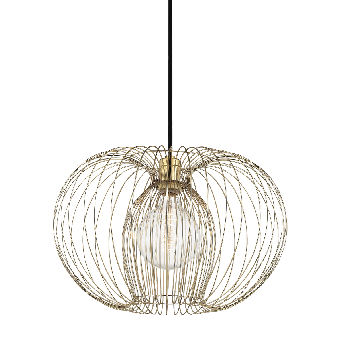 Mitzi Jasmine Polished Brass 17W x 11.5H Pendant
