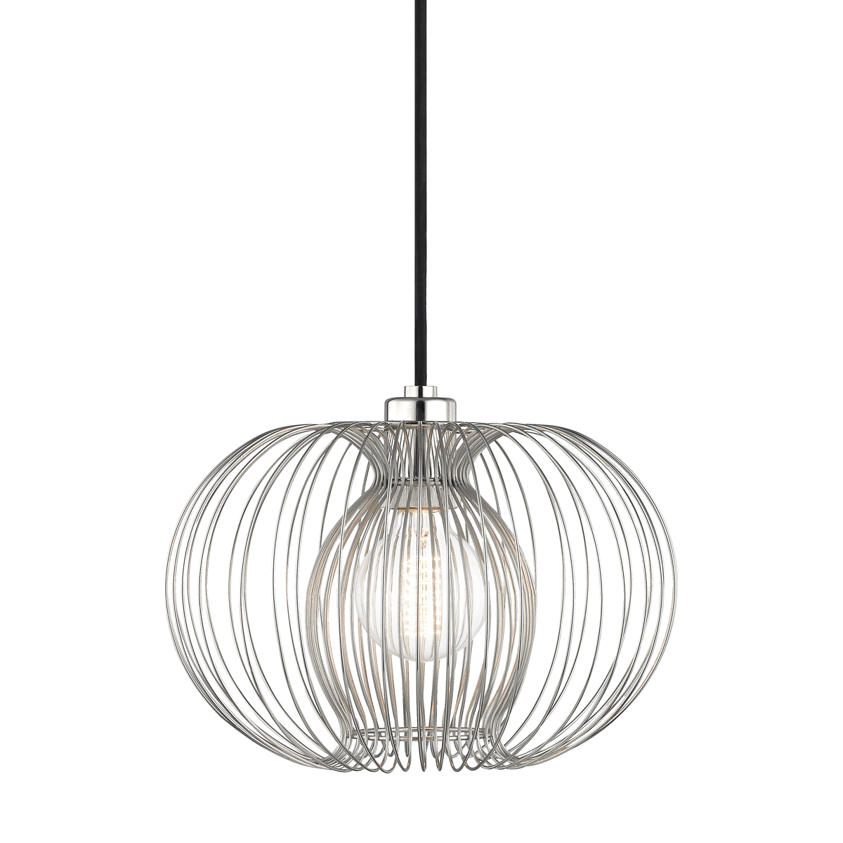 Mitzi Jasmine Polished Nickel 12W x 9.5H Pendant
