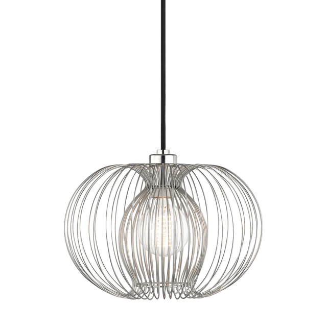 Mitzi Jasmine Polished Nickel 12W x 9.5H Pendant