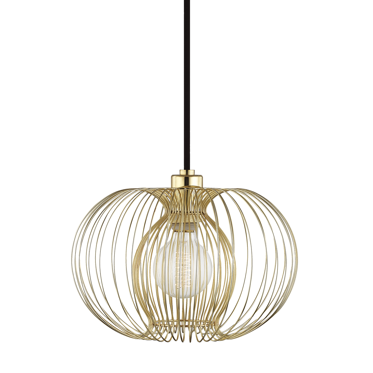 Mitzi Jasmine Polished Brass 12W x 9.5H Pendant