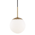 Mitzi Paige Aged Brass 8W x 12.25H Pendant