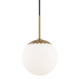 Mitzi Paige Aged Brass 8W x 12.25H Pendant