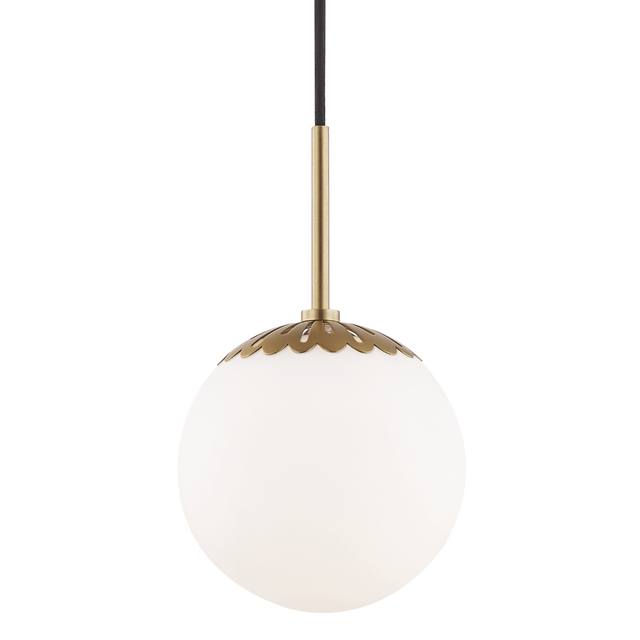 Mitzi Paige Aged Brass 8W x 12.25H Pendant
