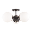Mitzi Paige Old Bronze 16.25W x 7.75H Semi-Flush Mount
