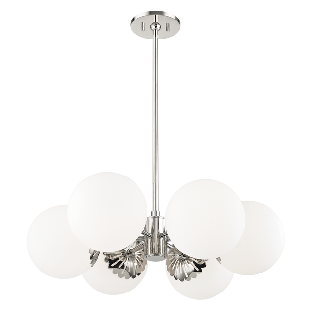 Mitzi Paige Polished Nickel 26W x 8H Chandelier