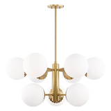 Mitzi Paige Aged Brass 33W x 14.75H Chandelier