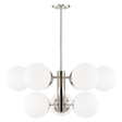 Mitzi Paige Polished Nickel 33W x 14.75H Chandelier