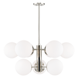 Mitzi Paige Polished Nickel 33W x 14.75H Chandelier