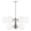 Mitzi Paige Polished Nickel 33W x 14.75H Chandelier